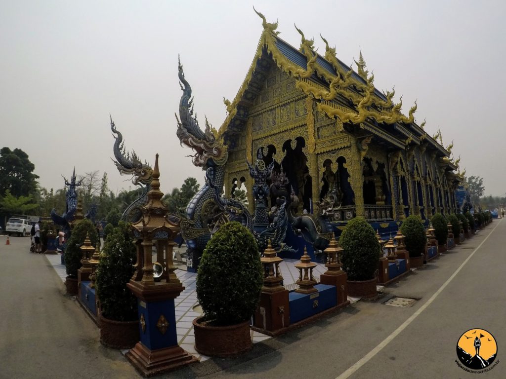 templo azul em Chiang Rai